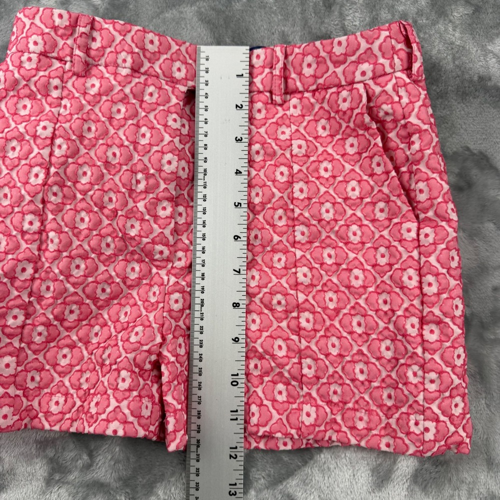Blue Rain Pink Floral Geometric High Waisted Shorts Womens Small Girlhoodcore - Picture 7 of 16
